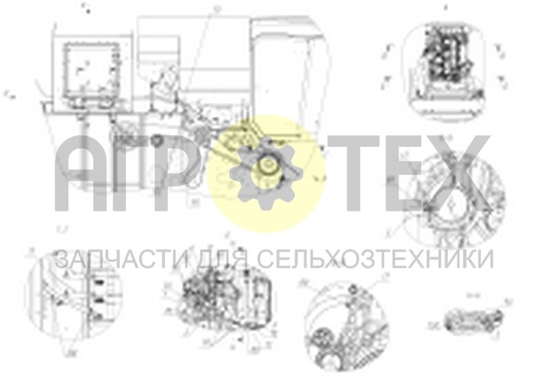 Чертеж Коммуникации отопителя (S300.64.01.000-01)